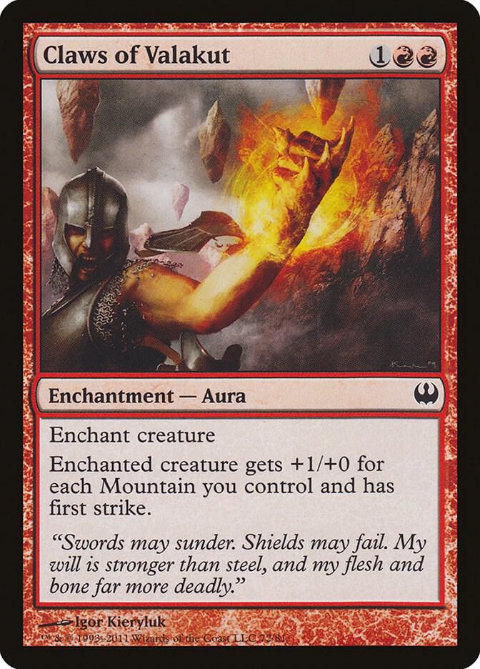 Claws of Valakut 72 card from Duel Decks: Knights vs. Dragons