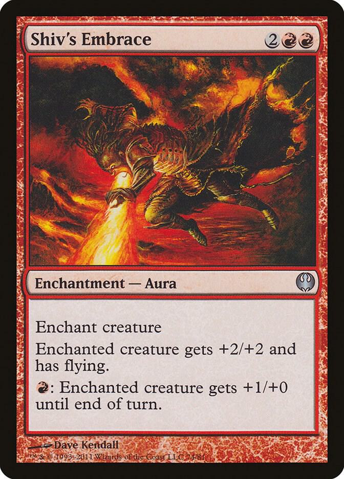Shiv's Embrace 74 card from Duel Decks: Knights vs. Dragons
