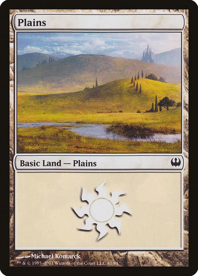Plains 41 card from Duel Decks: Knights vs. Dragons