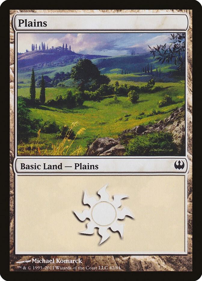 Plains 42 card from Duel Decks: Knights vs. Dragons