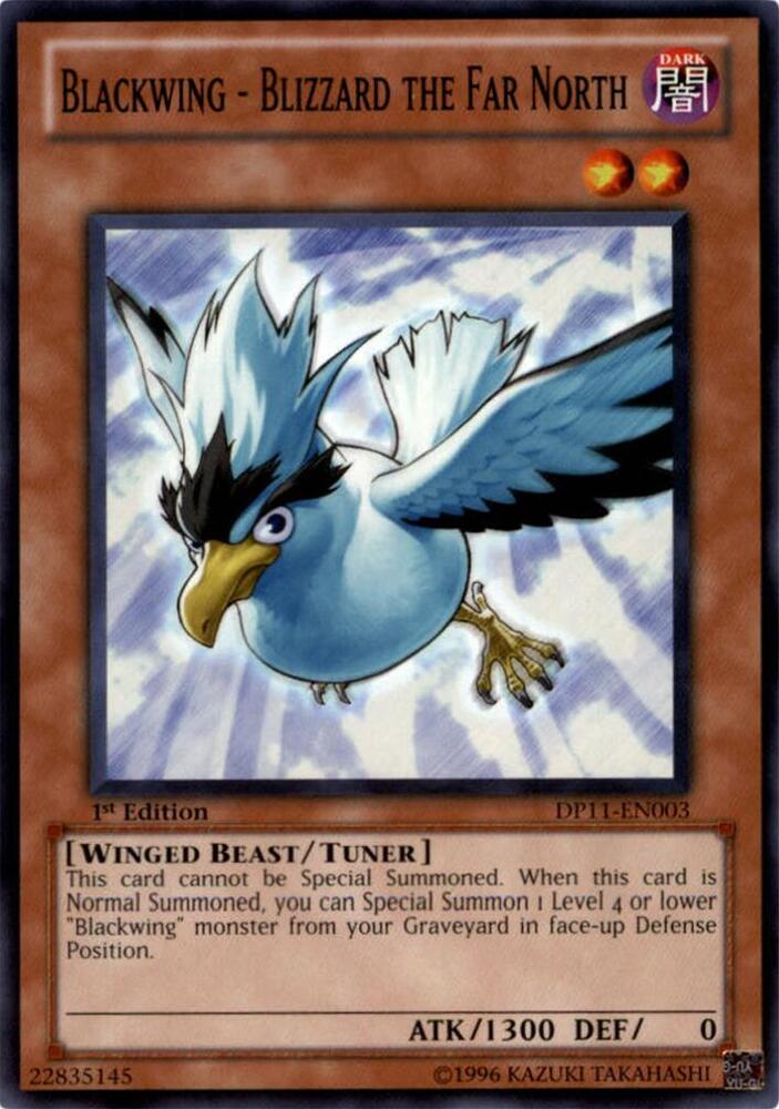 Blackwing - Blizzard the Far North DP11-EN003 card from Duelist Pack 11: Crow