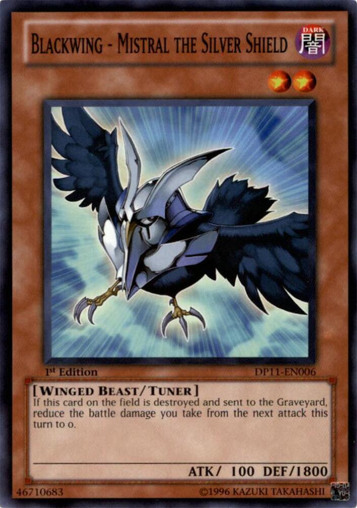 Blackwing - Mistral the Silver Shield DP11-EN006 card from Duelist Pack 11: Crow
