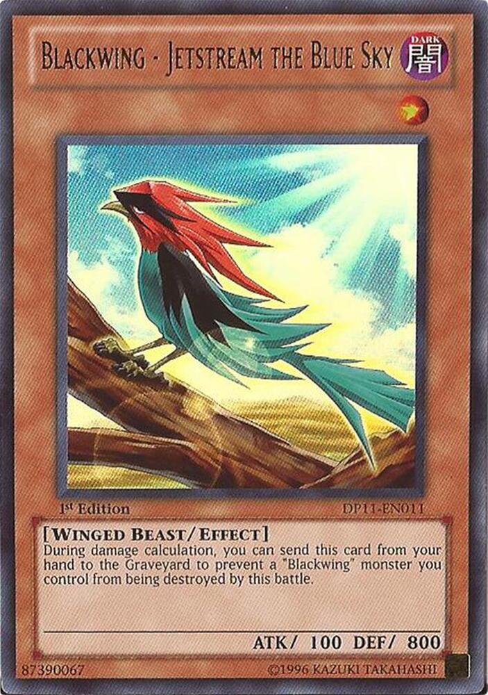 Blackwing - Jetstream the Blue Sky DP11-EN011 card from Duelist Pack 11: Crow