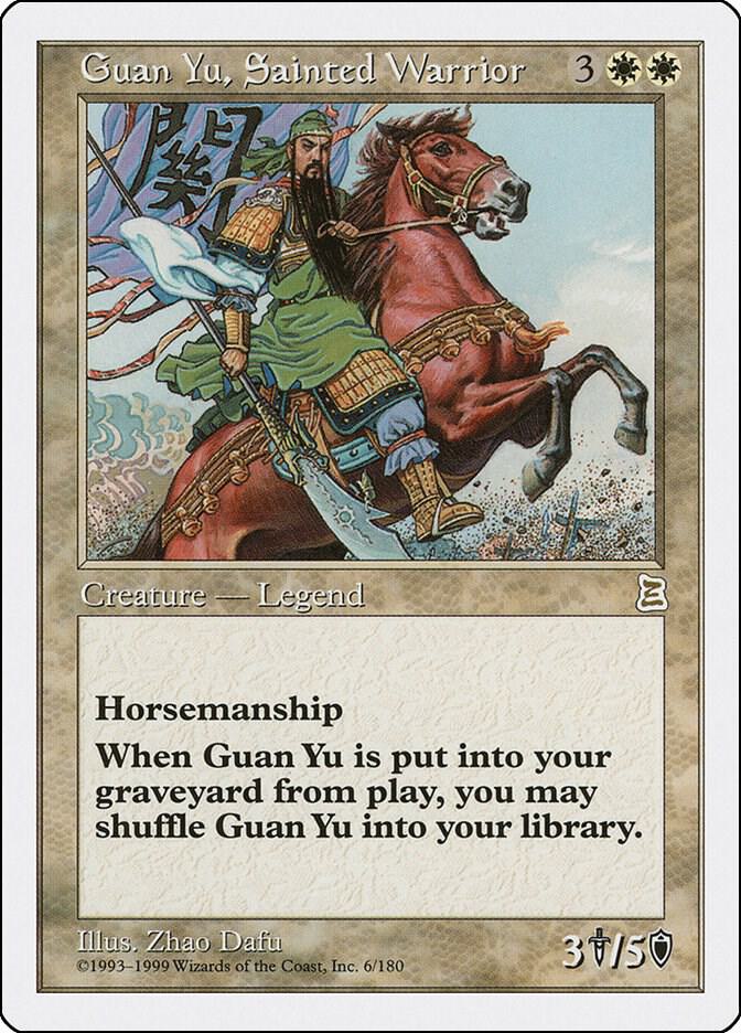 Guan Yu, Sainted Warrior 6 card from Portal Three Kingdoms