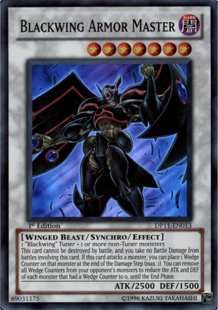 Blackwing Armor Master DP11-EN013 card from Duelist Pack 11: Crow