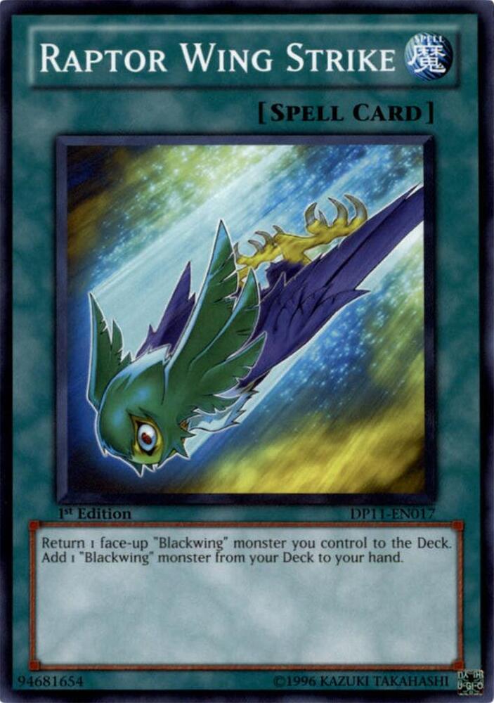 Raptor Wing Strike DP11-EN017 card from Duelist Pack 11: Crow