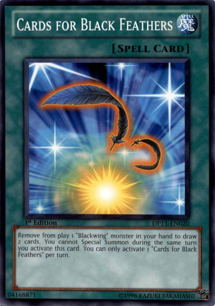Cards for Black Feathers DP11-EN020 card from Duelist Pack 11: Crow