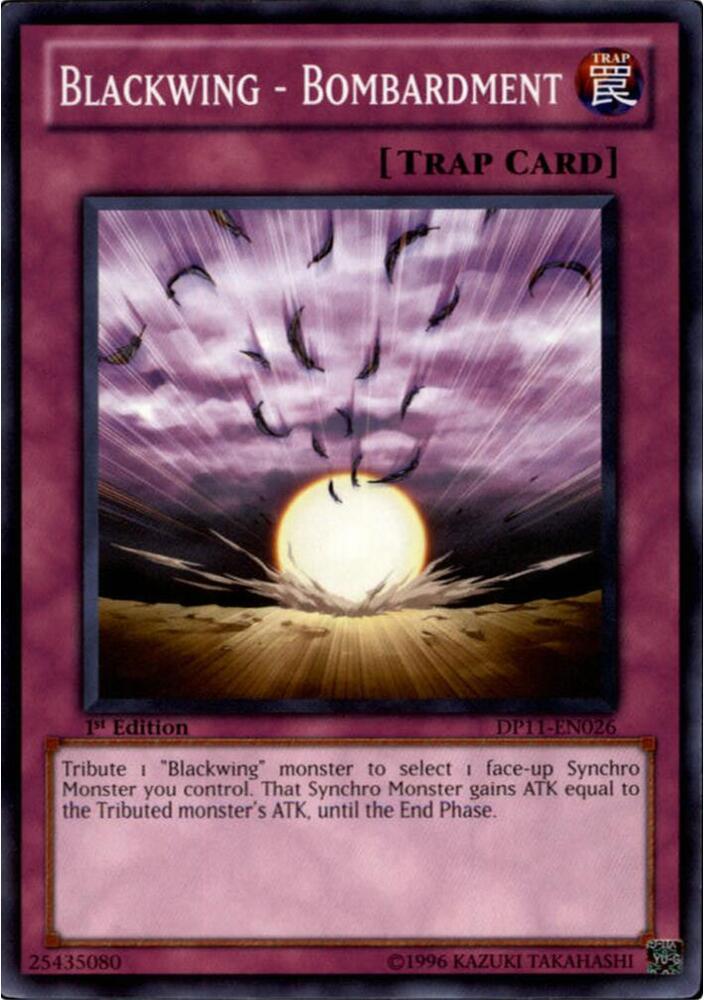 Blackwing - Bombardment DP11-EN026 card from Duelist Pack 11: Crow