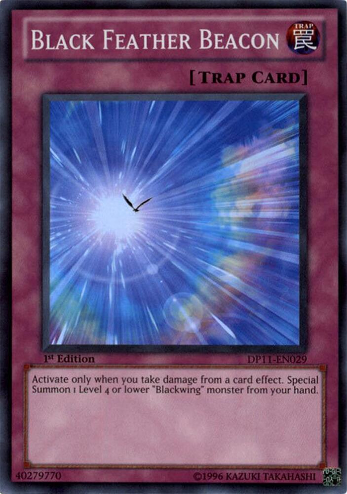 Black Feather Beacon DP11-EN029 card from Duelist Pack 11: Crow