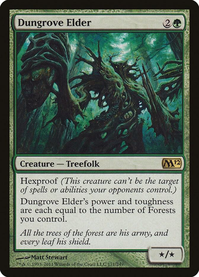 Dungrove Elder 171 card from Magic 2012 (M12)