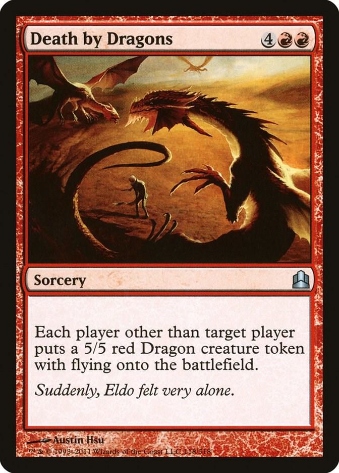 Death by Dragons 118 card from Commander
