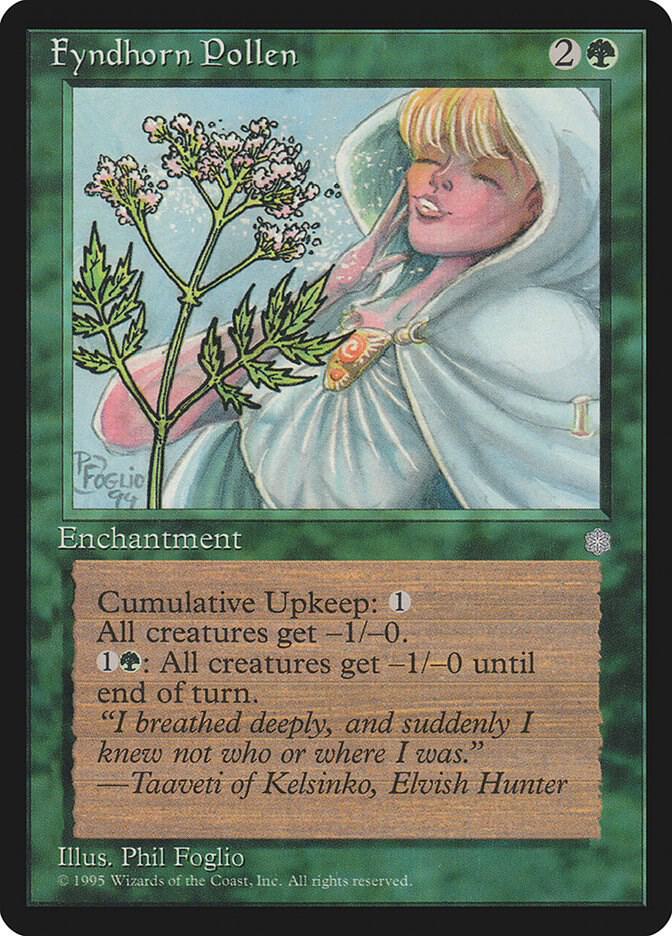 Fyndhorn Pollen card from Ice Age