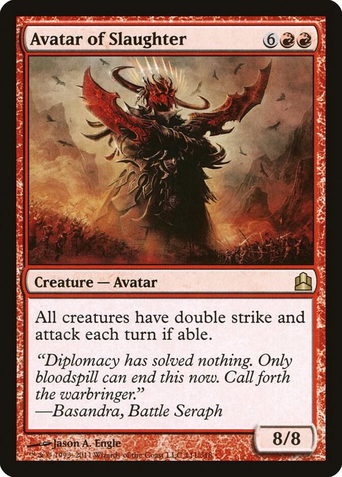 Avatar of Slaughter 111 card from Commander