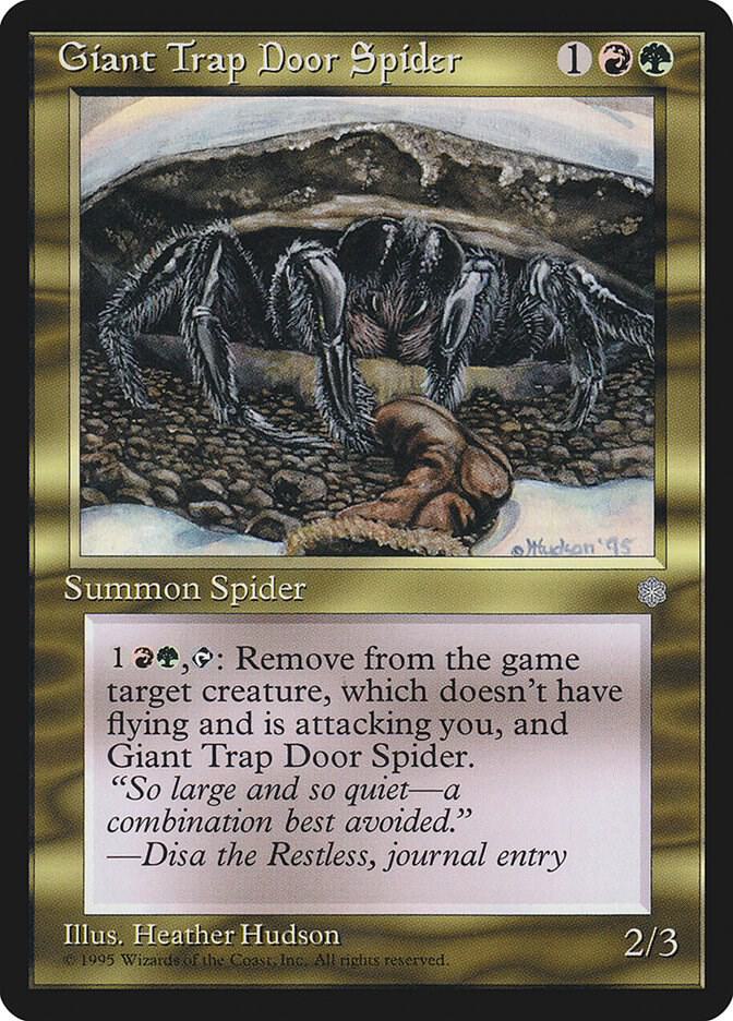 Giant Trap Door Spider card from Ice Age