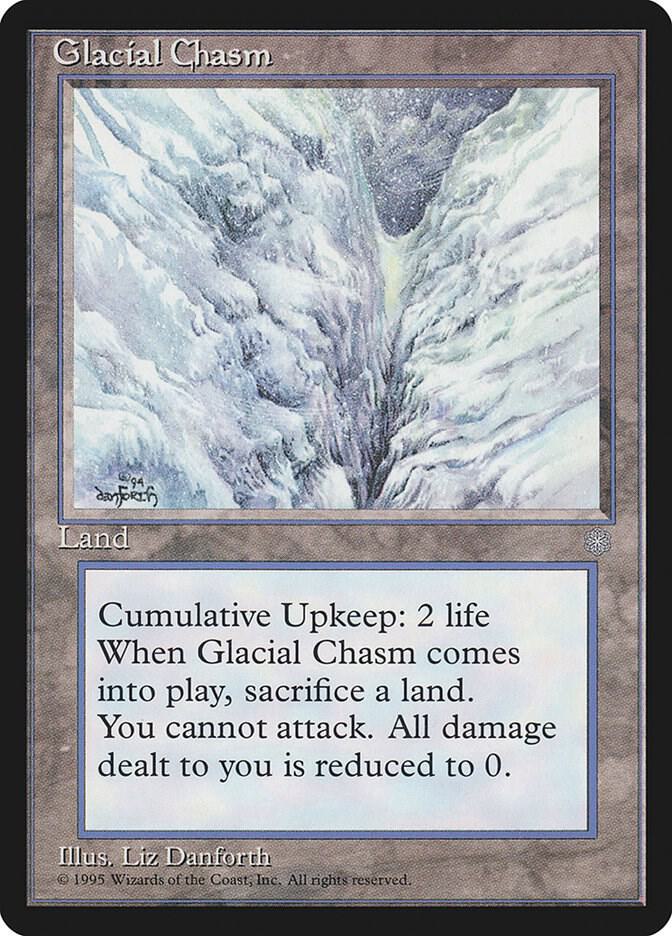 Glacial Chasm 353 card from Ice Age