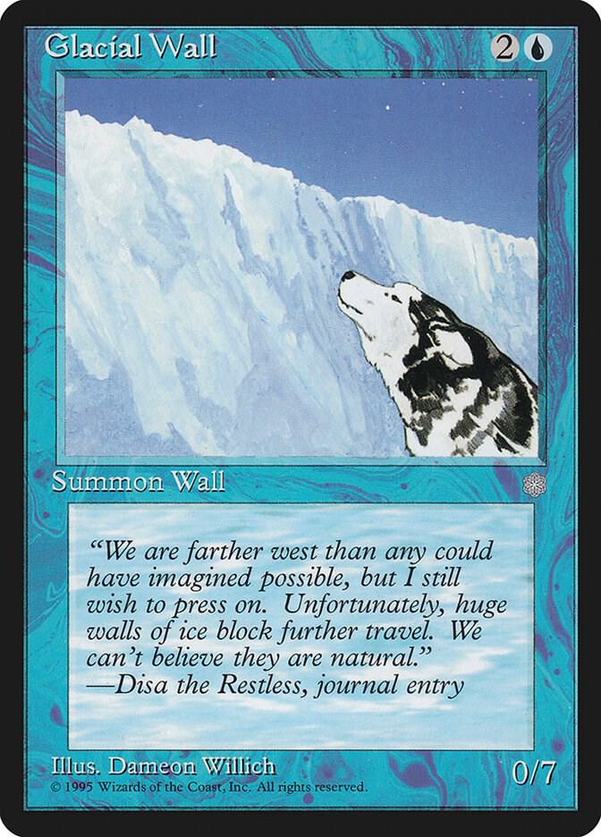 Glacial Wall 71 card from Ice Age