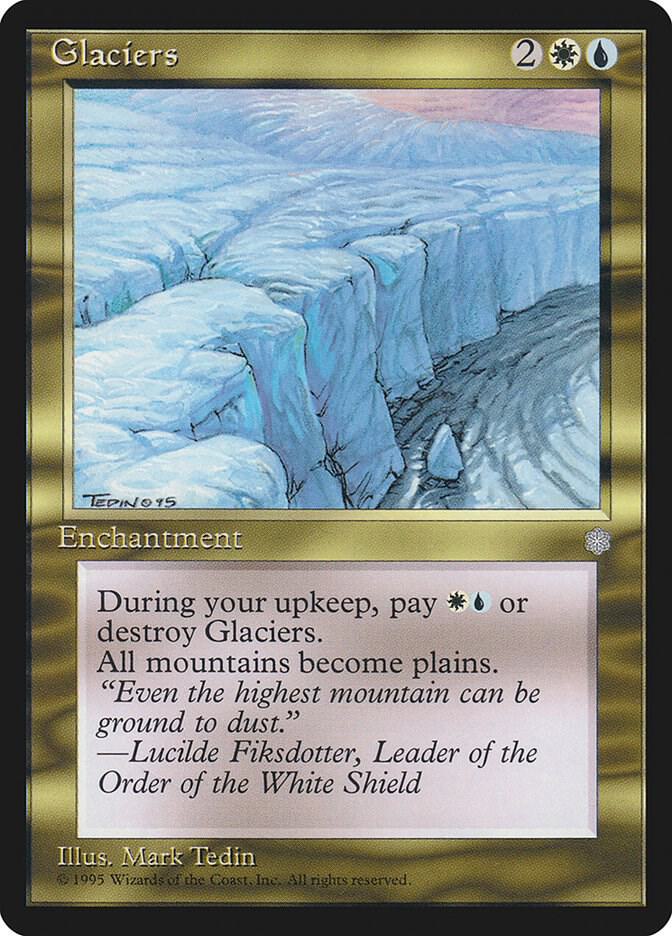 Glaciers card from Ice Age