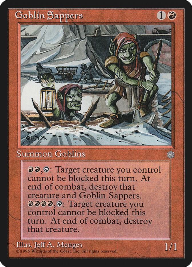 Goblin Sappers card from Ice Age