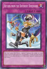 Return from the Different Dimension SDLS-EN034 card from Structure Deck: Lost Sanctuary