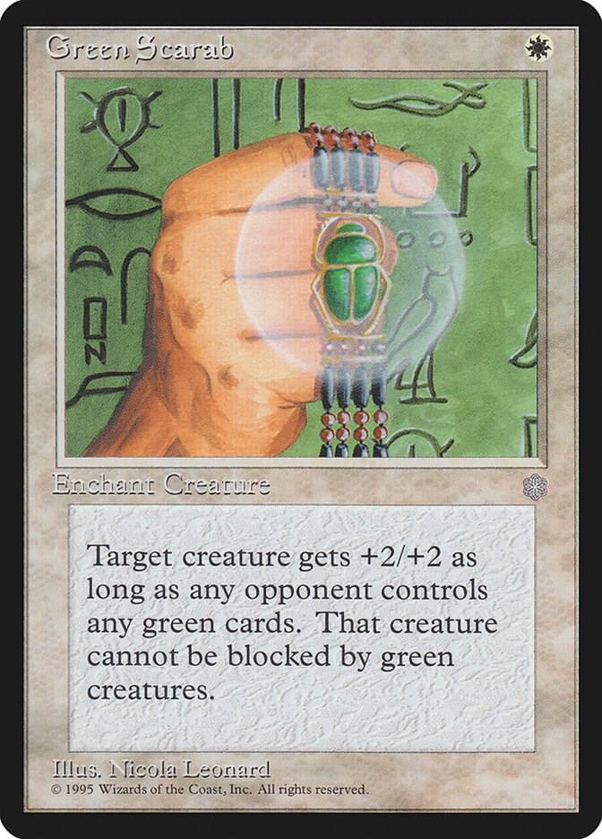 Green Scarab card from Ice Age