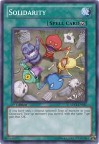Solidarity SDLS-EN031 card from Structure Deck: Lost Sanctuary