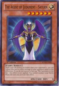 The Agent of Judgment - Saturn SDLS-EN004 card from Structure Deck: Lost Sanctuary