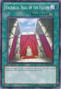 Valhalla, Hall of the Fallen SDLS-EN024 card from Structure Deck: Lost Sanctuary