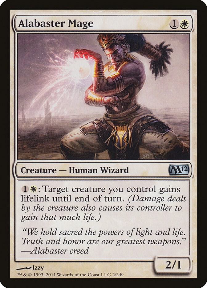 Alabaster Mage 2 card from Magic 2012 (M12)