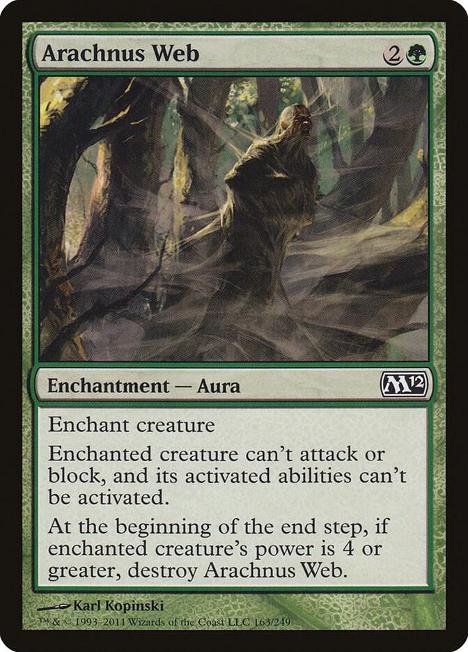 Arachnus Web 163 card from Magic 2012 (M12)