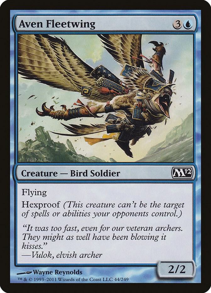 Aven Fleetwing 44 card from Magic 2012 (M12)