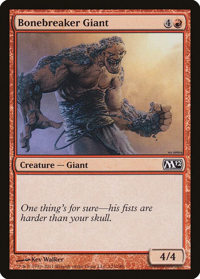 Bonebreaker Giant 123 card from Magic 2012 (M12)