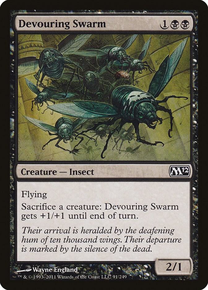 Devouring Swarm 91 card from Magic 2012 (M12)