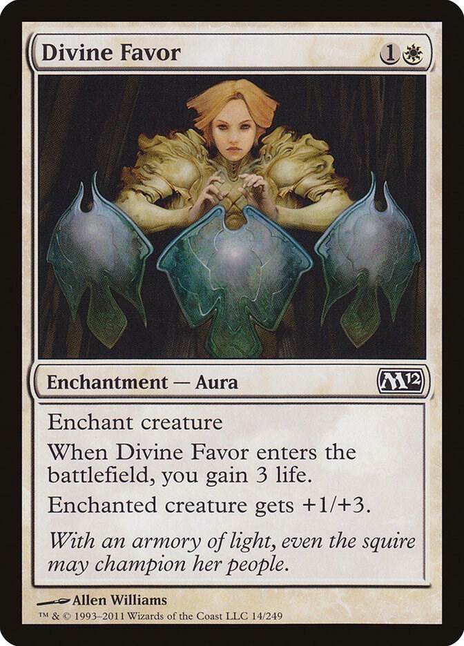 Divine Favor 14 card from Magic 2012 (M12)