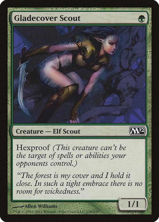 Gladecover Scout 178 card from Magic 2012 (M12)