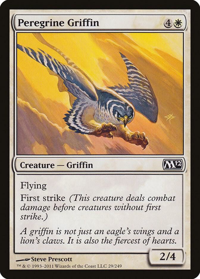 Peregrine Griffin 29 card from Magic 2012 (M12)