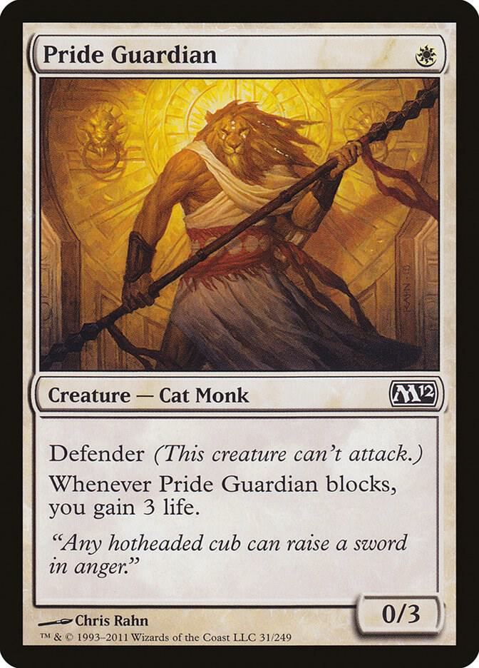 Pride Guardian 31 card from Magic 2012 (M12)