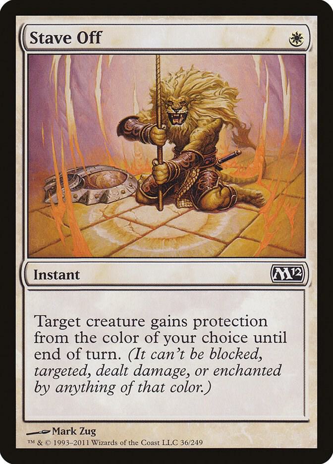 Stave Off 36 card from Magic 2012 (M12)