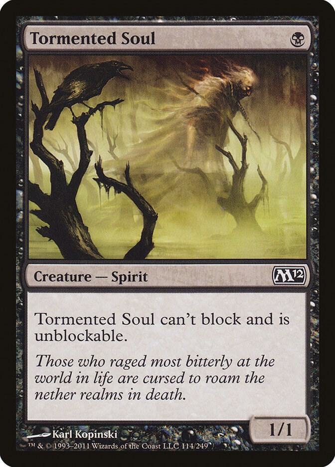 Tormented Soul 114 card from Magic 2012 (M12)