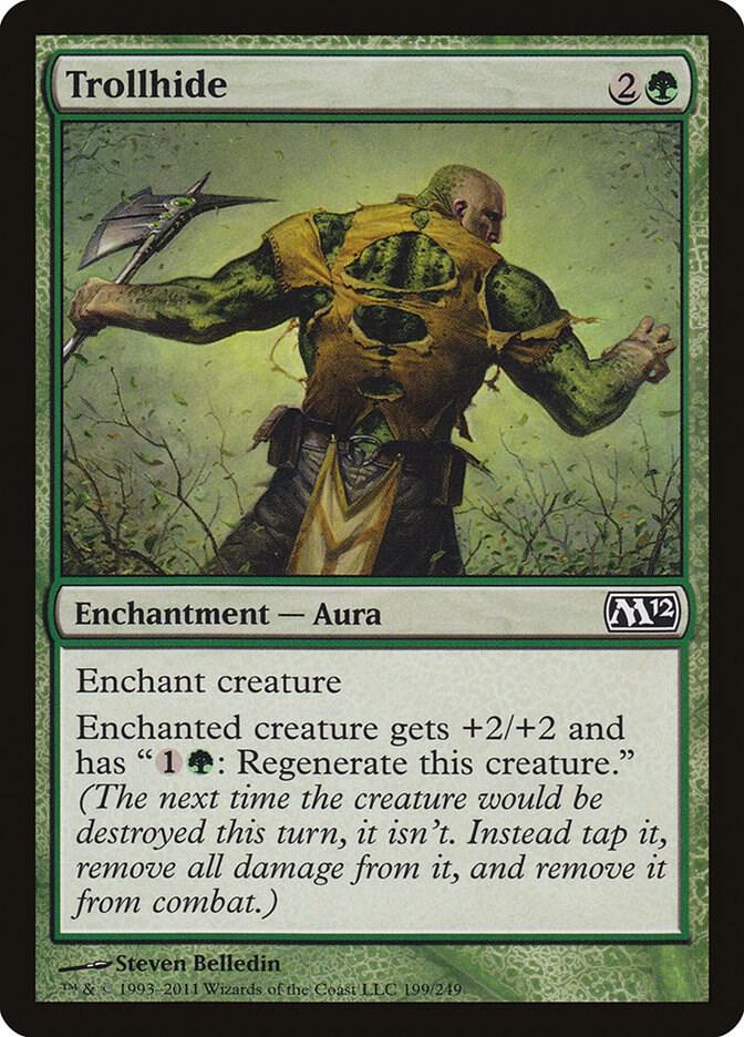 Trollhide 199 card from Magic 2012 (M12)