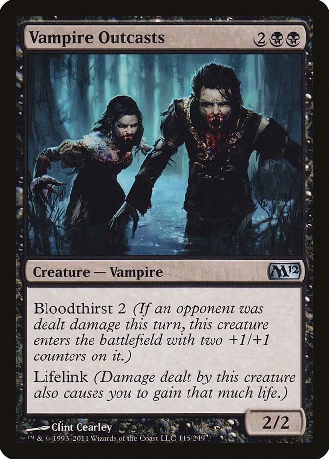Vampire Outcasts 115 card from Magic 2012 (M12)