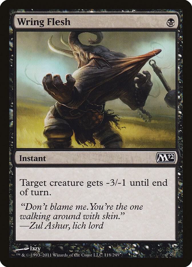 Wring Flesh 118 card from Magic 2012 (M12)