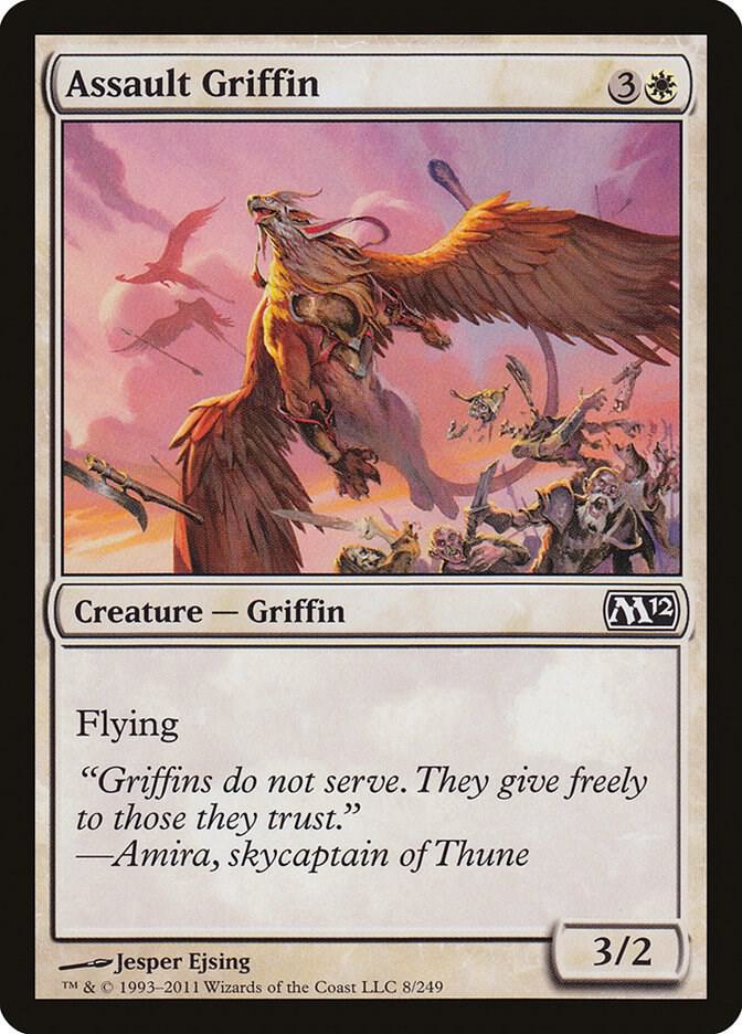 Assault Griffin 8 card from Magic 2012 (M12)