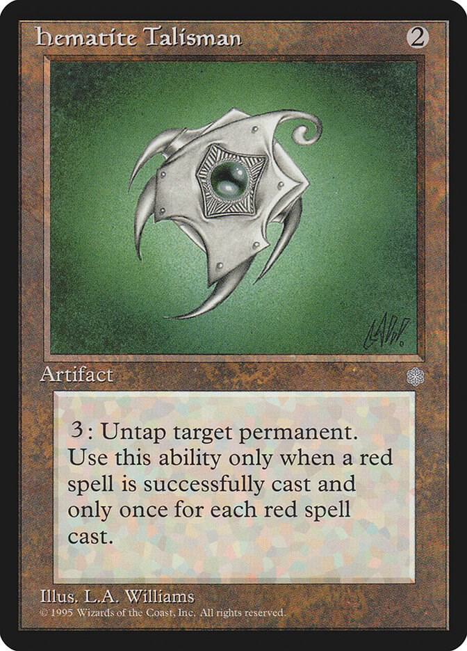 Hematite Talisman card from Ice Age