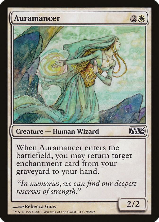 Auramancer 9 card from Magic 2012 (M12)
