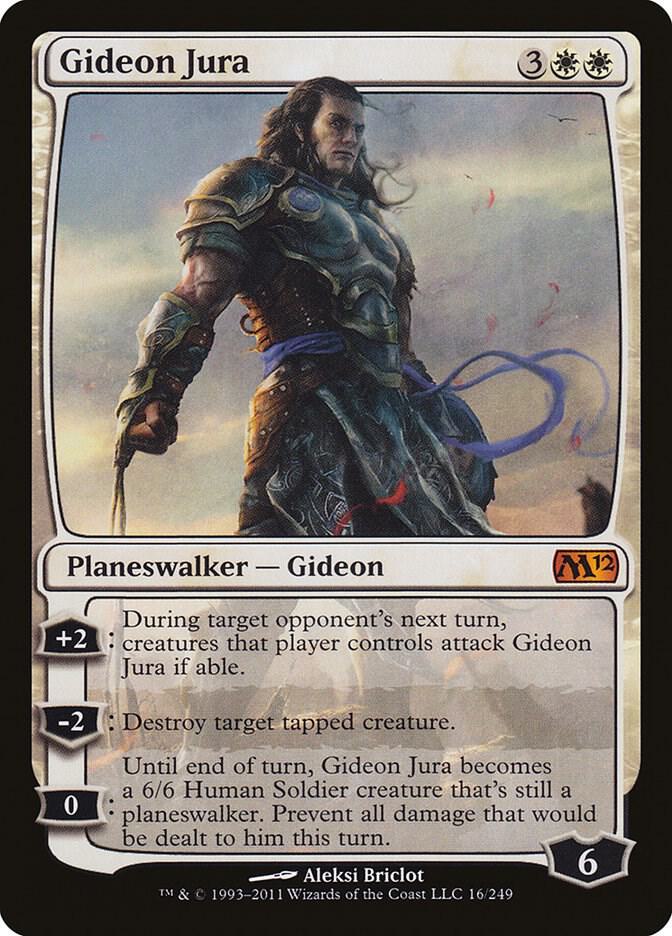 Gideon Jura 16 card from Magic 2012 (M12)