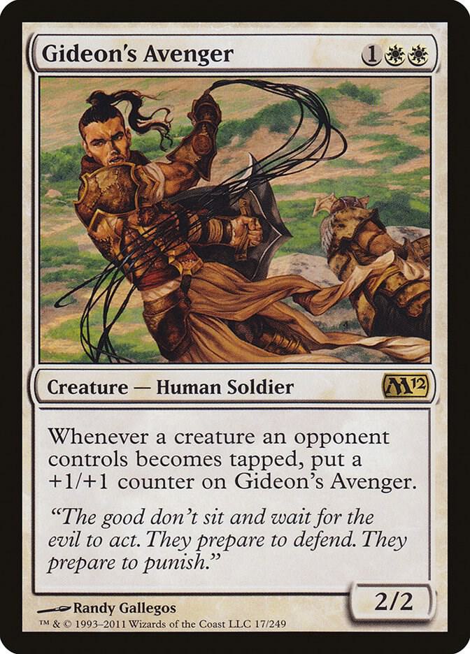 Gideon's Avenger 17 card from Magic 2012 (M12)