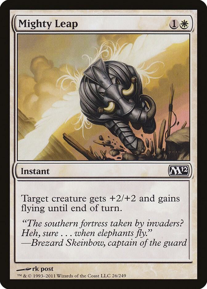 Mighty Leap 26 card from Magic 2012 (M12)