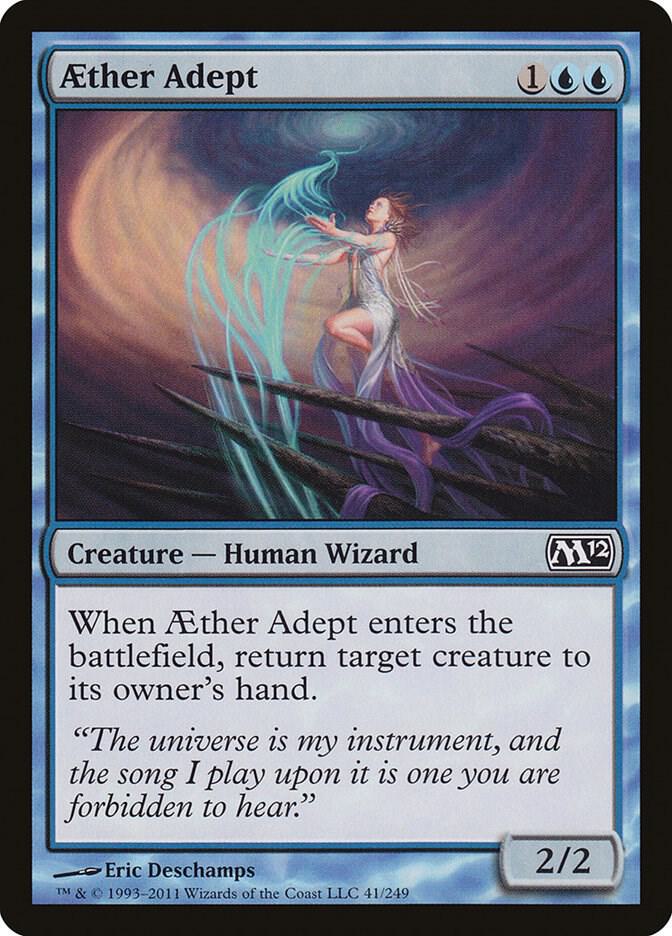 Aether Adept 41 card from Magic 2012 (M12)