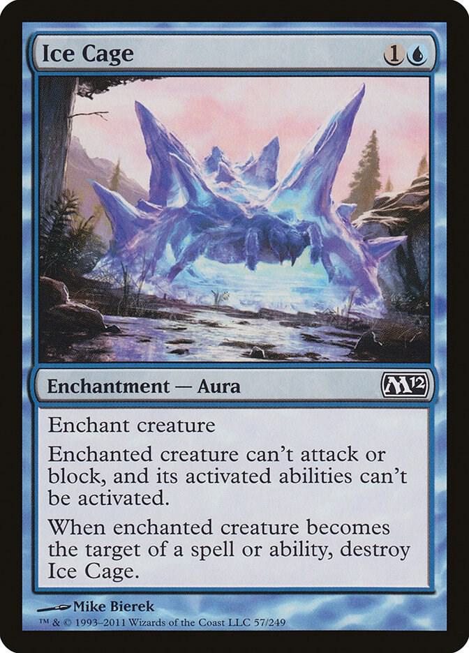 Ice Cage 57 card from Magic 2012 (M12)