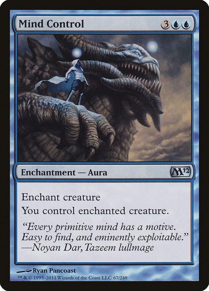 Mind Control 67 card from Magic 2012 (M12)